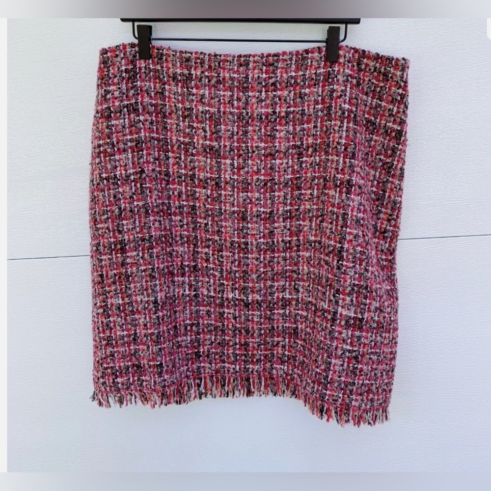 Talbots Skirt 18w size 18 wool acrylic polyester blend multicolor